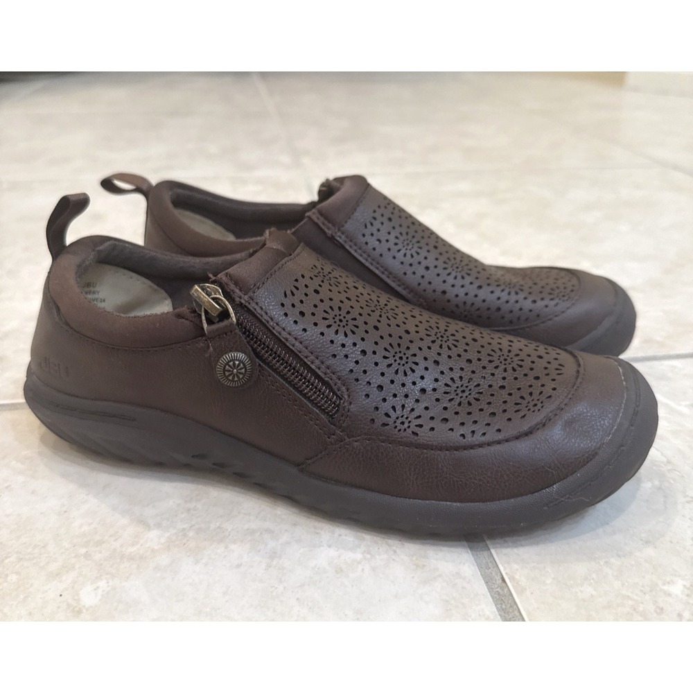 JBU By‎ Jambu Women's Avery Comfort Round Toe Slip On Brown Shoes Sz 6.5 Comfort
